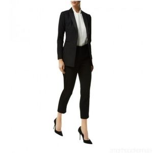 Reiss Rockie Satin Lapel Tuxedo Jacket Black